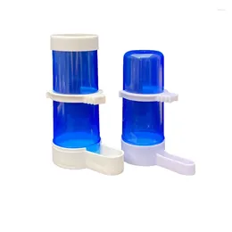 Other Bird Supplies Pet Automatic Drinker Feeder Blue Cage Parrot Feeding Tool Bowls And Drinkers 1 Pc