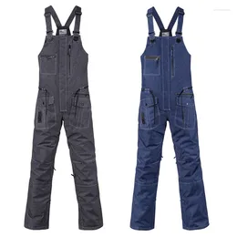 Skiing Pants 2024 Windproof Denim Female Snow Clothes Outdoor Mountain Woman Jumpsuit Waterproof Jeans Men Snowboard Overalls