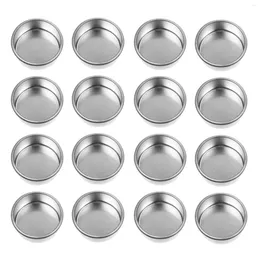 Candle Holders 20 Pcs Metal Moulds Bulk Holder Wreath White Taper Candles Tins Containers Cup Tea Light Christmas