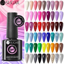 Nagellack ur socker 7 ml glasflaska färg gel semipermanent lack blöt av uv led lack allt för manikyr naglar konst 231020