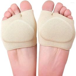 Women Socks Silicone Pads Supports Sole Sock Half Blisters Toe Gel Calluses Metatarsal Prevent Forefoot Bunion Cushion Sleeve