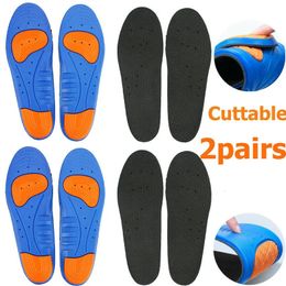 Shoe Parts Accessories 4x Gel Ortic Sport Running Insoles Shoe Pad Inserts Arch Cushion Men Womens 231019