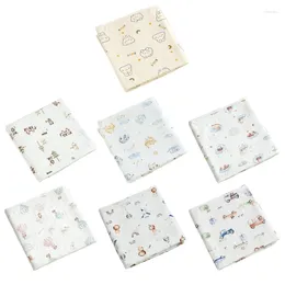 Blankets Cartoon Print Baby Swaddles Wrap Breathable Cotton Blanket Infant Sleeping Bag Comfortable Bedding Crib Accessory Y55B