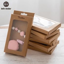 Teethers Toys Let's Make 20pcs Baby Gift/Merchandise/Packing Box Kraft Paper Wedding Wrapping Jewellery Supply Nursuing Accessories Baby Teether 231020