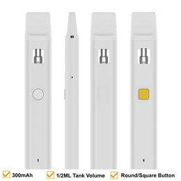 Popular Vape Pen 1g/2g/1G/2G Carts Empty Device Vape Button Evod Preheating Vape Pod Kits 5 Colors Devices for Delta 8 Delta 9 Thick Oil T/Hc H/HC Vape OEM USA US UK EU Price Low