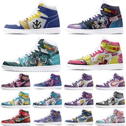 New Customised Shoes DIY Sports Basketball Shoes male 1 Women's 1 Anime Customised Character Handsome Outdoor Sports Shoes 1s