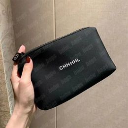 Designer Small Makeup Bag Women Wash Cosmetic Case Zipper Make Up Pochette Lady Toiletry Letter Printed Suede Makeup Bags Clutch Pouch