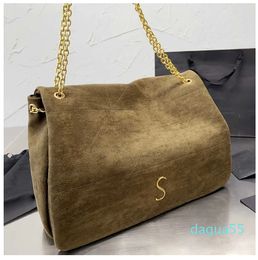 Luxury Velvet Women Cross Body Designers Shoulder Classic Leather Gold Metal Hardware Chain bag Tote Messenger Handbags