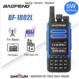 Walkie Talkie Baofeng BF 1802L 2200mah Wireless Copy Frequency FM Radio NOAA Weather VOX 999 Channels 136 174 220 260 400 520mhz 231019