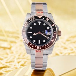 Mens Watch 40mm Rose gold Stainless steel Automatic Movement Mechanical Watches watch montre high quality Night Vision Sapphire Mirror Glass watchs