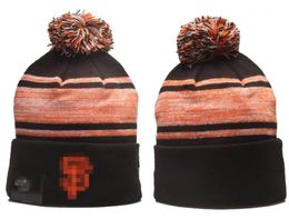 Men's Caps Baseball Hats Giant Beanie All 32 Teams Knitted Cuffed Pom San Francisco Beanies Striped Sideline Wool Warm USA College Sport Knit hats Cap For Women