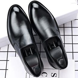 Dress Shoes Men Formal Leather For Men's Elevator Classic Mens Designer Luxury Casual Social Office Increasing Wedding