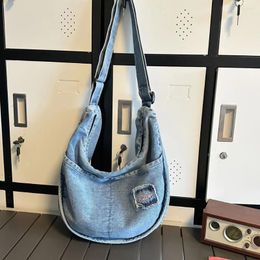 Evening Bags Women Denim Hobo Bag Collapsible Cell Phone Purse Multifunctional Adjustable Shoulder Straps Ladies Girls Trendy