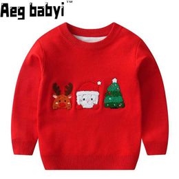 Women's Sweaters Baby Boy Girl Sweaters Kids Christmas Cartoon Knit Pullover Warm Sweaters Kids Clothes Autumn Winter Children Xmas ClothingL231020