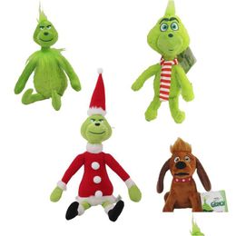 New Christmas Green Monster Plush Doll Figure Toy For Boys And Girls Ideal Plushs Gifts Kids Birthday Dhhx5