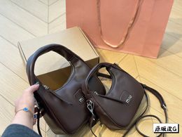 Designer Handbag Genuine leather tote bag Luxury tote bag crossbody bags Delicate Shoulder bag brown coffee dark series