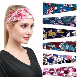 Women's Yoga Hair Band Band Bandana New Printed Sweat Absorbent Sports Headband Headwear GD630283o