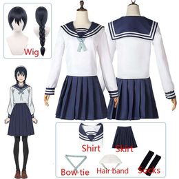 Amanai Riko Jujutsu Kaisen Cosplay Costume Anime JK Uniform Wig Suit Halloween Women Girlcosplay