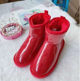 Australian designer classic clear mini UGGsity boots sheep Wool cashmere children kids child short ii triplet Australia baby boys girls brand winter snow boot YL412