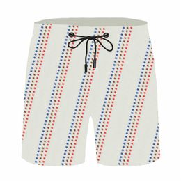 White Print Swimming Trunks Men's Hipster Breathable Designer Board Shorts Outdoor Beach High Quality Vacation Travel Luxury 2360