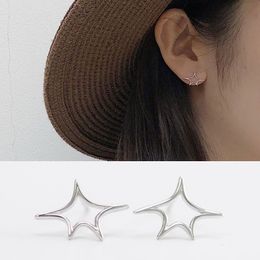 Authentic 925 Sterling Silver Exquisite Star Stud Earrings for Women Hyperbole Fine Jewellery Bijoux Wholesale YME118