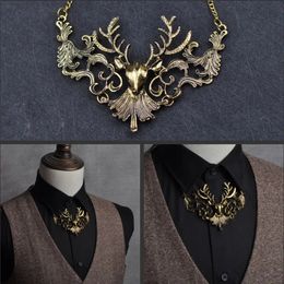 Neck Ties Elk Bow Tie High end Fashion Women's Necklace Groom Wedding Casual Banquet Accessories Gift Personality Men's Jewellery 231019