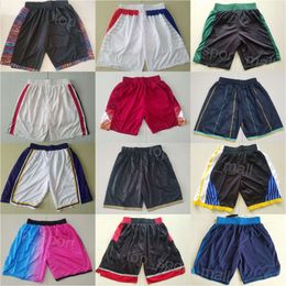 Sport Basketball Shorts Running All Stitch HipPop Pant Elastic Waist Drawstring Wear Sweatpants Breathable Team Short Popular Men Chris Paul Dereck Lively II