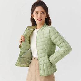 Women's Trench Coats Stylish Winter Womens Parka Short Cotton Padded Coat Thin Lightweight Outerwear
