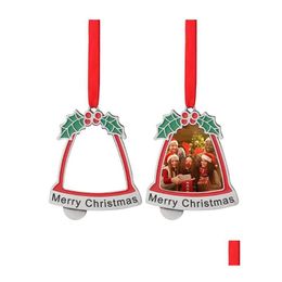 Christmas Decorations Christmas Po Ornaments Santa Hat Picture Frame Hanging For Tree Decorations Home Garden Festive Party Supplies Dhrvw