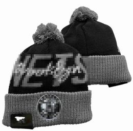 Men's Caps Basketball Hats Nets Beanie All 32 Teams Knitted Cuffed Pom Brooklyn Beanies Striped Sideline Wool Warm USA College Sport Knit hats Cap For Women a1