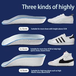 Shoe Parts Accessories 1pairs Orthopaedic Arch Support Insole Invisible Height Increasing Soft Elastic Light Weight Lift for Men Women Shoes Pads 231019