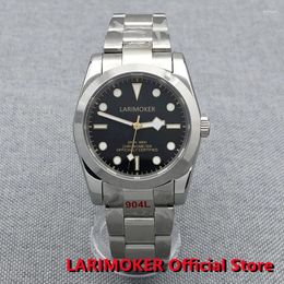 Wristwatches LARIMOKER 2023 Brand BB58 Mechanical Wrist Watch Luxury Automatic Men Sapphire Glass Steel Dive Clock Reloj Hombre