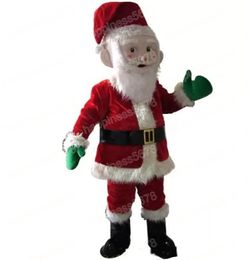 Performance Santa Claus Mascot Costumes High Quality Cartoon Character Outfit Suit Carnival Adults Size Halloween Christmas Party Carnival Dress suits
