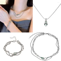 Necklace Earrings Set Snake Overlapping Trend Hip-hop Light Luxury Female Summer Niche Clavicle Chain Fashion Alloy Serpent Bracelet