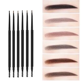 Enhancers Private Label Eyebrow Pencil Makeup Custom Bulk Very Small Triangle Double-ended Golden Chopsticks Eye Brow Knife Waterproof 231020