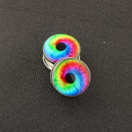 Logo Ear Gauges Tunnels Plugs Stainless Steel Flesh Screw Stretcher Piercing Expander Set Whole Body Jewellery 5-16mm246s