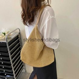 Shoulder Bags Summer Straw Bags for Straw Shoulder Bags Woven Top Handle Bag Beach Bag Casual Handbags 2023stylisheendibags