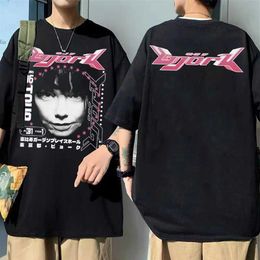 Men's T-Shirts Bjork Japanese Tour 1996 Music Album Double Sided Print Tshirt Men's HipHop T Shirt Men Women Oversized S317N