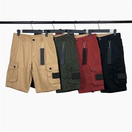 Men's Shorts Summer Classic Pants Fashion Outdoor Cotton Cargo Short Badge Letters Middle Pant's Hip Hop fifth Pant Casu221b