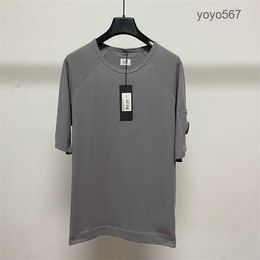 2023 New Europe Men T-shirt Solid Relaxed Loose Round Neck Cp Cotton Short Sleeve One Lens t Shirts Youth Fashion Couple Top Quality Tee cp comapny stones island 8OTM