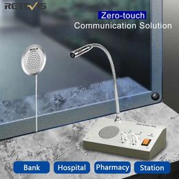 Walkie Talkie Retevis RT 9908 Dual Way Window Intercom System Bank Counter Interphone Two bank pharmacy Table Microphone 231019