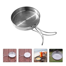 BBQ Tools Accessories Pan Cooking Camping Skillet Frying Outdoor Cookware Steel Stainless Pot Grilling Cooker Camp Egg Non Stick Hiking Portable Iron 231019