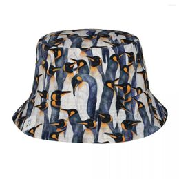 Berets Singing Penguin Bucket Hat Vocation Getaway Headwear Merchandise Cartoon Animal Fishing Hats For Camping Teen Session