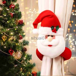 Christmas Decorations Christmas Curtain Frame Buckle Dwarf Elk Santa Claus Doll 2023 Christmas Decoration Home Navigation New Year 2024 x1020