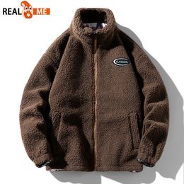 Men's Vests Hip Hop Winter Fleece Fluffy Jacket Streetwear Harajuku Fuzzy Zipper Coat Men Autumn Solid Colour Lightweight Jackets Black Beige 231020