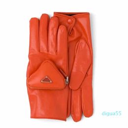 Designer Man Glove Winter Leather Warm Finger Gloves Women Mittens Open-palm Motorcycle Glove Sport Mitts Baseball