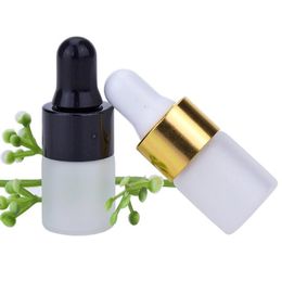 Leak-proof 1ml 2ml 3ml 5ml clear glass serum bottle with white dropper lid,Food grade mini tester pharmaceutical glass vial