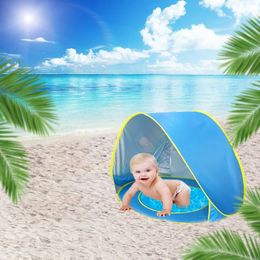 Toy Tents Baby Beach Tent Portable Shade Pool UV Protection Sun Shelter For Infant Outdoor Toys Child Swimming Pool Play House Tent Toys 231019