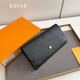 Designer wallets luxury Taurillon long purses Women's Credit Card Holder womens purse High Quality Fashion Leather Luxurious Designer Long Wallet for Women 60145