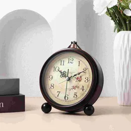 Table Clocks Decor Clock For Bedroom Office Old Fashioned Living Alarm Vintage Silent
